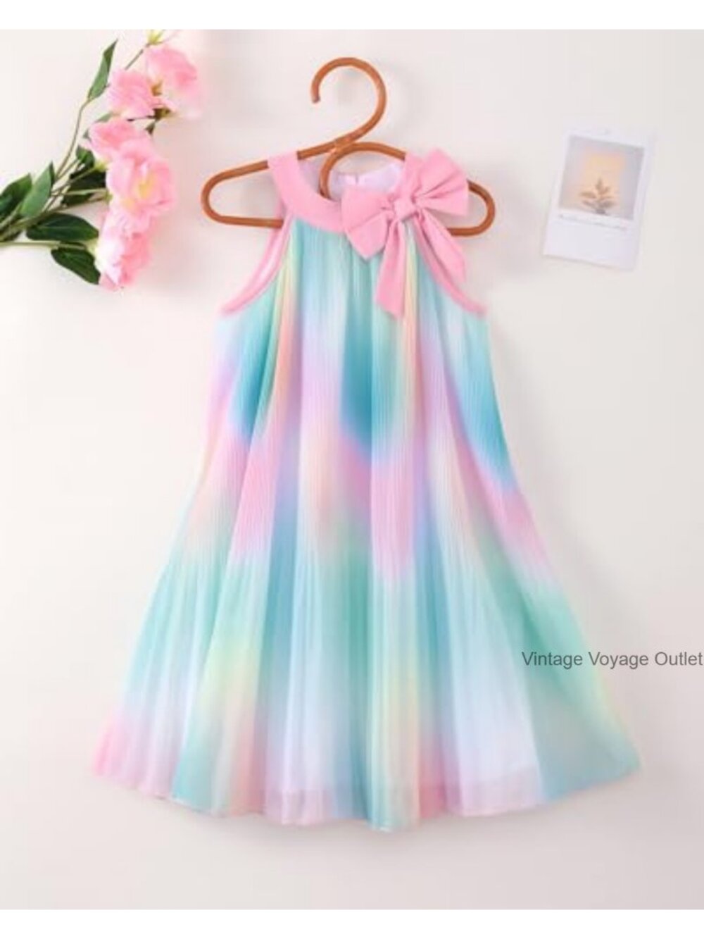 Toddler Girl Tulle Summer Dress Halter Sundress Princess Party Outfit